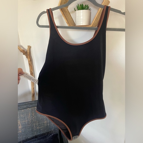 BURBERRY Chevron Check Stretch One Piece Swimsuit - NWT - Picture 10 of 16